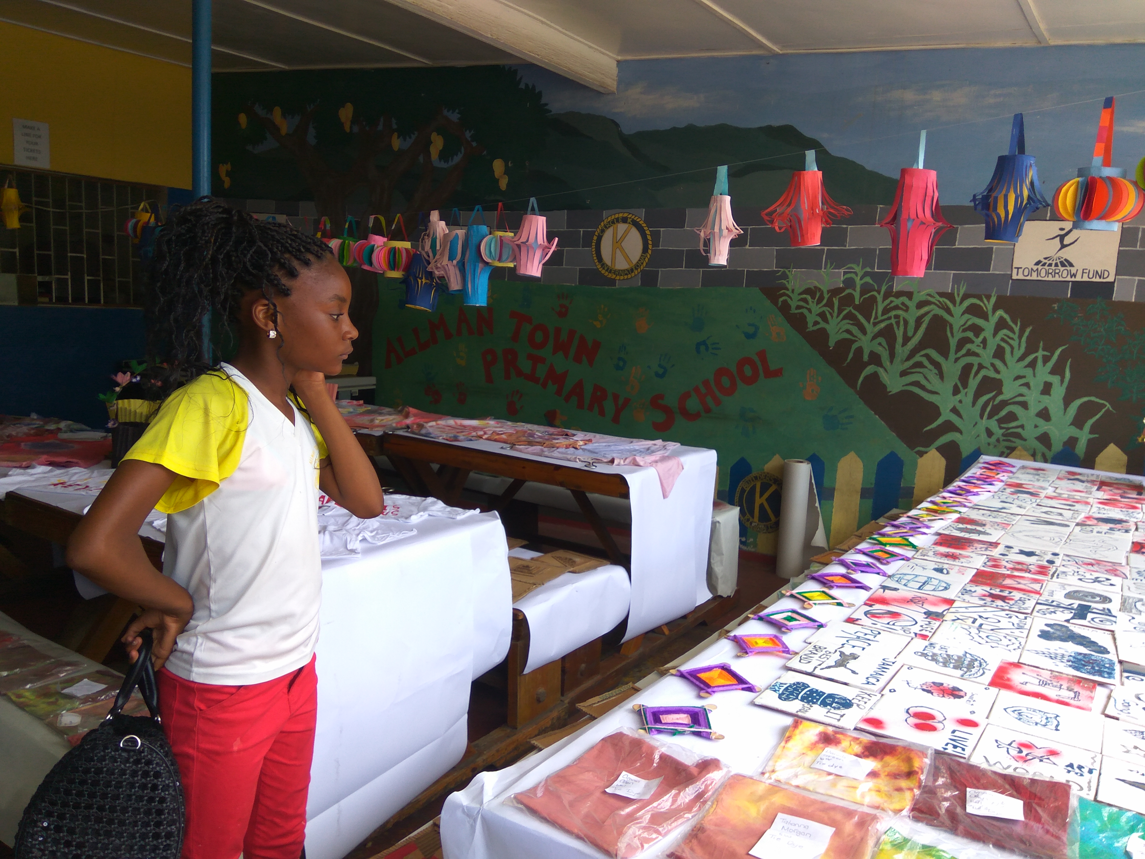 Exhibits of art and craft by Allman Town Primary Grade 6 students