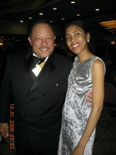 Judge Joe Brown and Anthea McGibbon at a function in 2008.