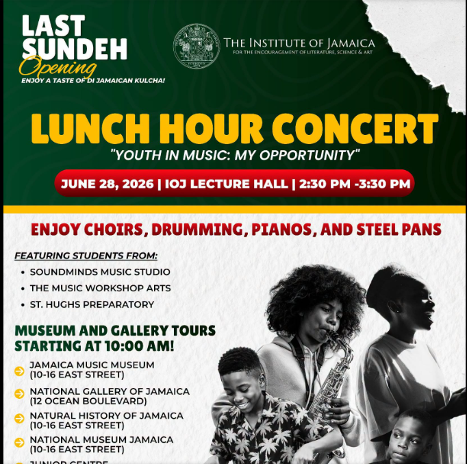 Lunch hour at Institute of Jamaica